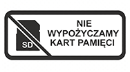 Brak karty z aparatem.